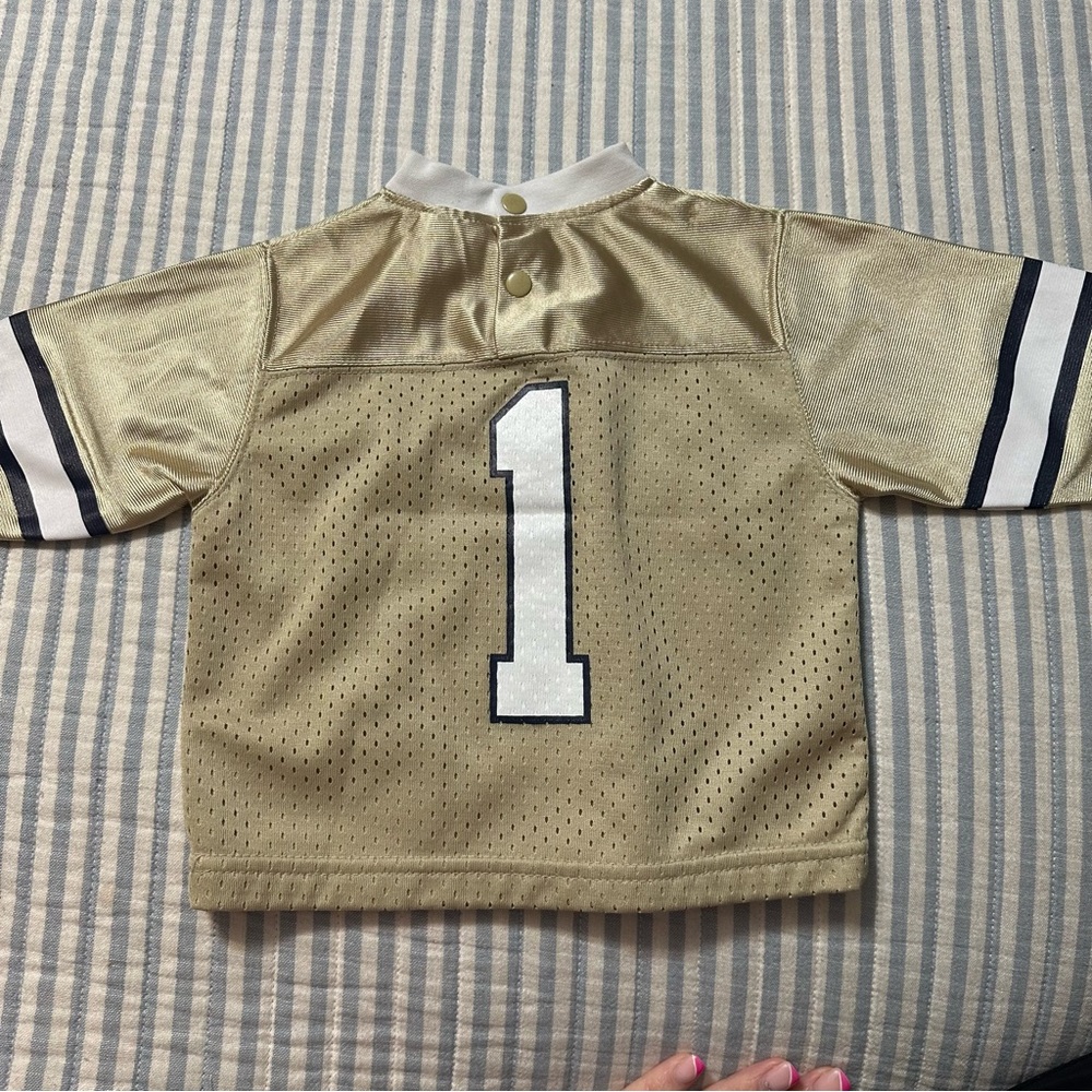 Vintage Nike Pittsburgh Panthers Infant Jersey #1 Gold 6-9M NCAA Team Pitt - Picture 9 of 12